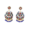 Blue meenakari earrings