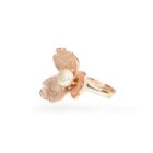 Trillium Flower Pearl Ring - Rose Gold
