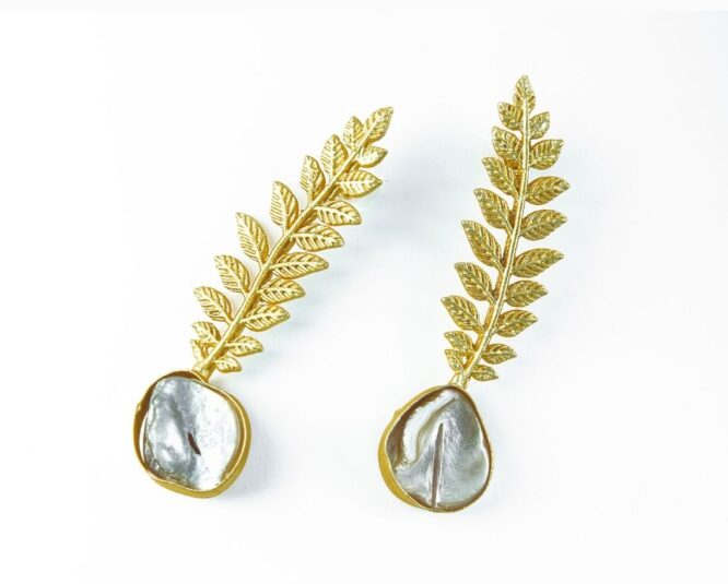 Mother of Pearl Statement Earrings