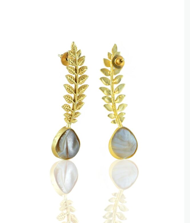 Mother of Pearl Statement Earrings