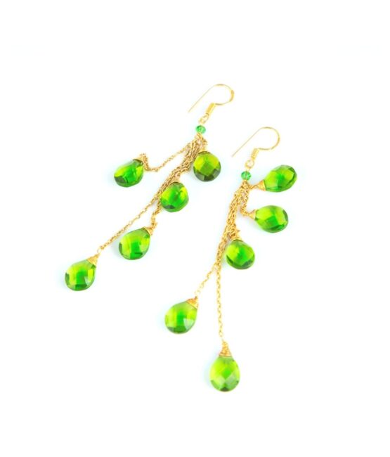 Green Drop Earrings