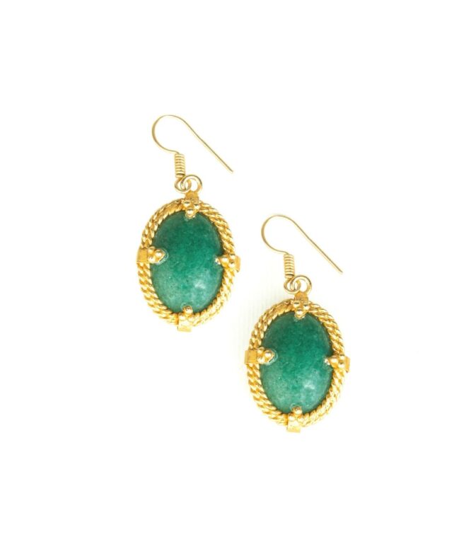 Green Aventurine Rawa Earrings
