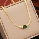 Emerald Green Snake Chain 3 Piece Jewellery Set