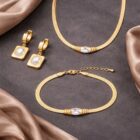 3 Piece Jewellery Set - earrings, nnecklace, bracelet