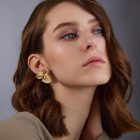Butterfly with Tiger Eye Earrings