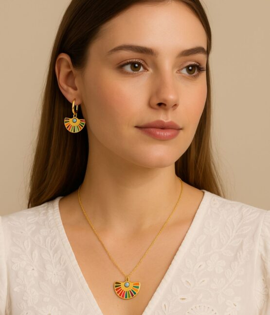 ColorRush Pendant & Earrings