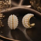Demi Pearl Earrings – Minimal Half Pearl Studs for Women