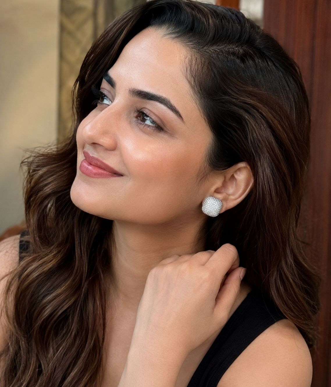 Classic Square CZ Partywear Earrings