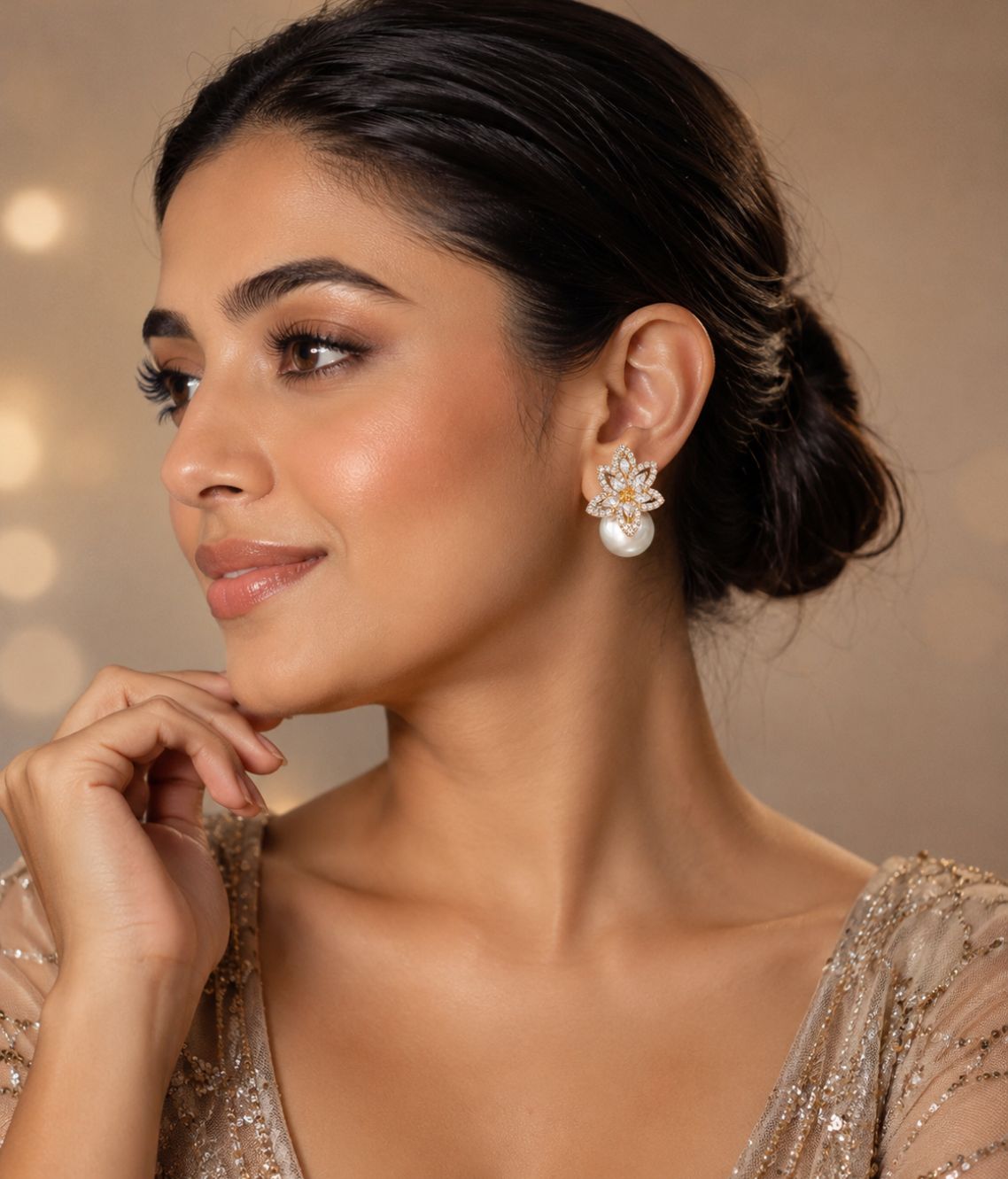 Pearl Muse Drop Earrings for Girls & Women