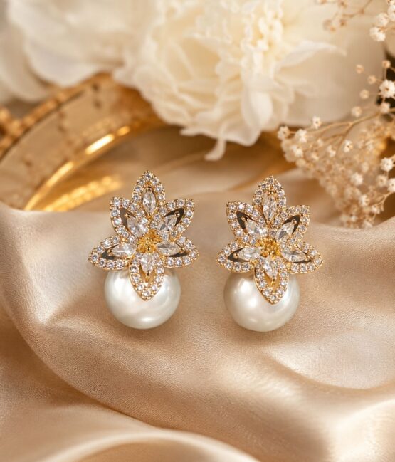 Pearl Drop Earrings for Girls & Women